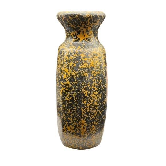 Handcrafted Tonala Pottery Vase With Bird Design Abstract Pattern Mexico 6.5"H - Picture 2 of 6